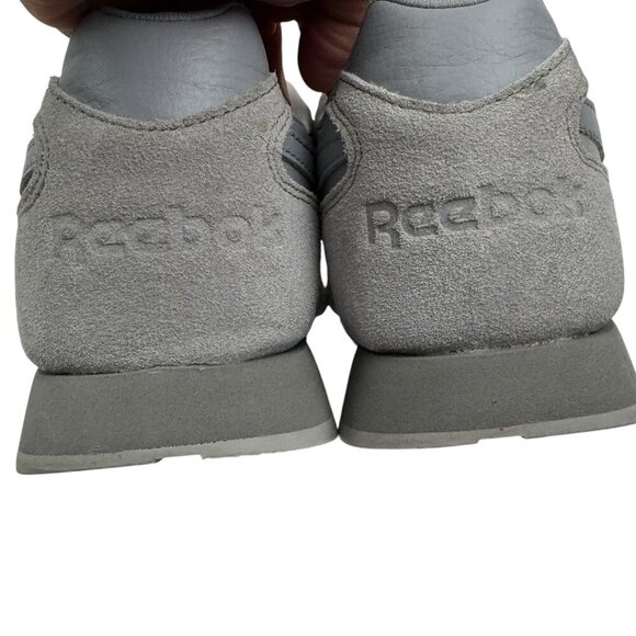 Reebok Classic Leather Harmon Sneakers Gray Tone on Tone Minimal Women's Size 9 - Picture 4 of 9